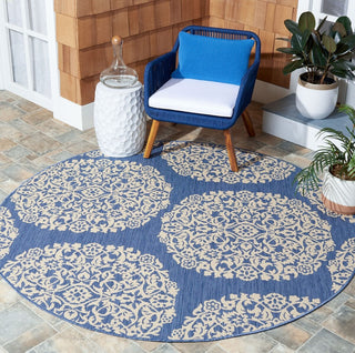 Safavieh Courtyard CY6962-23321 Blue / Ivory Area Rug Room Scene