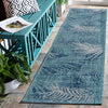 Safavieh Courtyard CY7557-39421 Aqua / Navy Area Rug Room Scene Feature