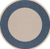 Safavieh Courtyard CY7987-25812 Beige / Navy Area Rug Round