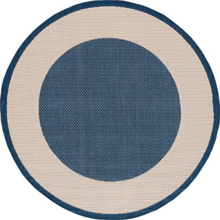 Safavieh Courtyard CY7987-25821 Navy / Beige Area Rug Round