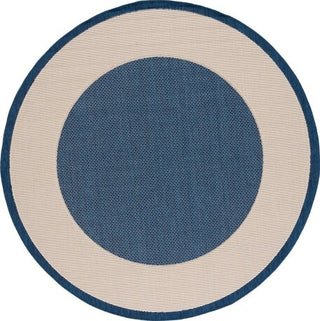 Safavieh Courtyard CY7987-25821 Navy / Beige Area Rug Round