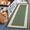 Safavieh Courtyard CY7987-32221 Dark Green / Beige Area Rug Room Scene Feature