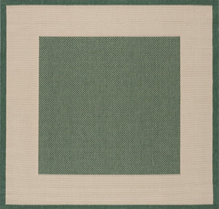 Safavieh Courtyard CY7987-32221 Dark Green / Beige Area Rug Square