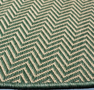 Safavieh Courtyard CY8022-32221 Dark Green / Beige Area Rug Detail