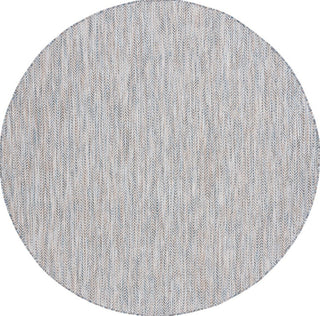 Safavieh Courtyard CY8022-59221 Ivory Blue / Beige Area Rug Round