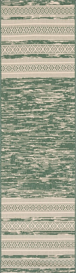 Safavieh Courtyard CY8061-32221 Dark Green / Beige Area Rug Runner