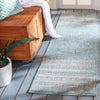 Safavieh Courtyard CY8061-37121 Aqua / Grey Area Rug Room Scene Feature