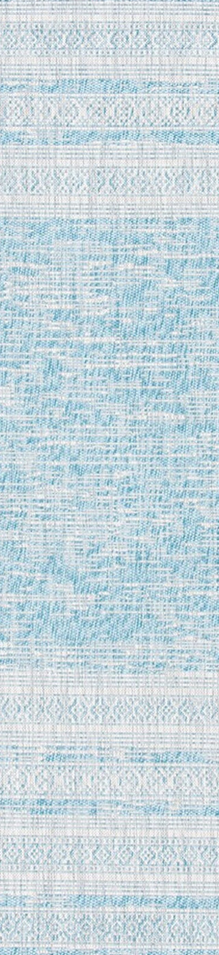 Safavieh Courtyard CY8061-37121 Aqua / Grey Area Rug Runner