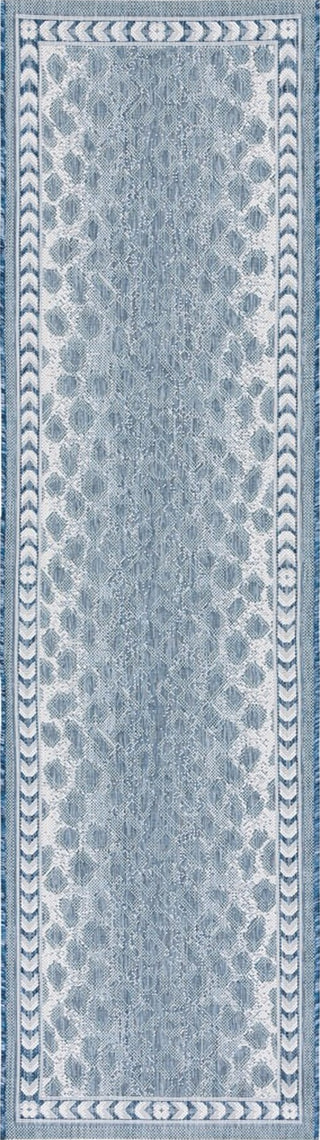 Safavieh Courtyard CY8100-53412 Blue / Ivory Area Rug Runner