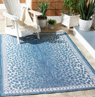 Safavieh Courtyard CY8100-53412 Blue / Ivory Area Rug Room Scene