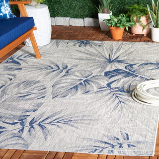 Safavieh Courtyard CY8127-368 Grey / Navy Area Rug Room Scene