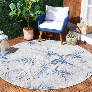 Safavieh Courtyard CY8127-368 Grey / Navy Area Rug Room Scene