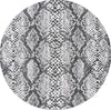 Safavieh Courtyard CY8162-53712 Grey / Black Area Rug Round