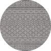 Safavieh Courtyard CY8168-37621 Black / Grey Area Rug Round