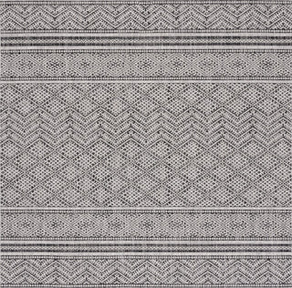 Safavieh Courtyard CY8168-37621 Black / Grey Area Rug Square