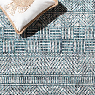 Safavieh Courtyard CY8196-37212 Grey / Teal Area Rug Detail