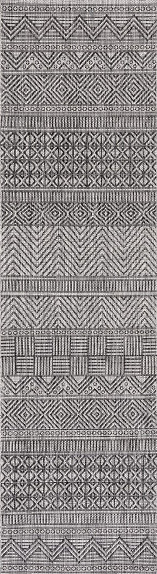 Safavieh Courtyard CY8196-37612 Black / Grey Area Rug Runner