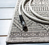 Safavieh Courtyard CY8196-37612 Black / Grey Area Rug Detail