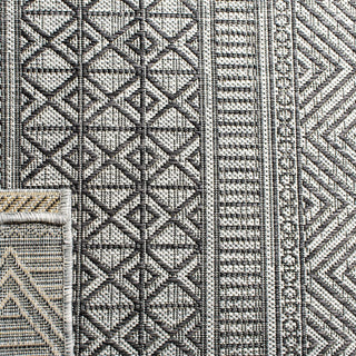 Safavieh Courtyard CY8196-37612 Black / Grey Area Rug Backing