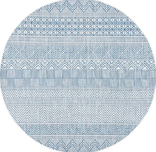 Safavieh Courtyard CY8196-53412 Ivory / Navy Area Rug Round