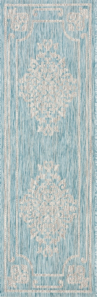 Safavieh Courtyard CY8212-37121 Aqua / Grey Area Rug 