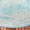 Safavieh Courtyard CY8212-37121 Aqua / Grey Area Rug Detail