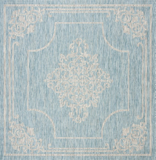 Safavieh Courtyard CY8212-37121 Aqua / Grey Area Rug Square