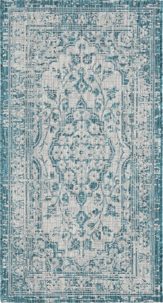 Safavieh Courtyard CY8231-37212 Grey / Blue Area Rug main image