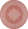 Safavieh Courtyard CY8232-36521 Rust / Ivory Area Rug Round