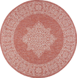 Safavieh Courtyard CY8232-36521 Rust / Ivory Area Rug Round