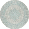 Safavieh Courtyard CY8232-37112 Grey / Aqua Area Rug Round