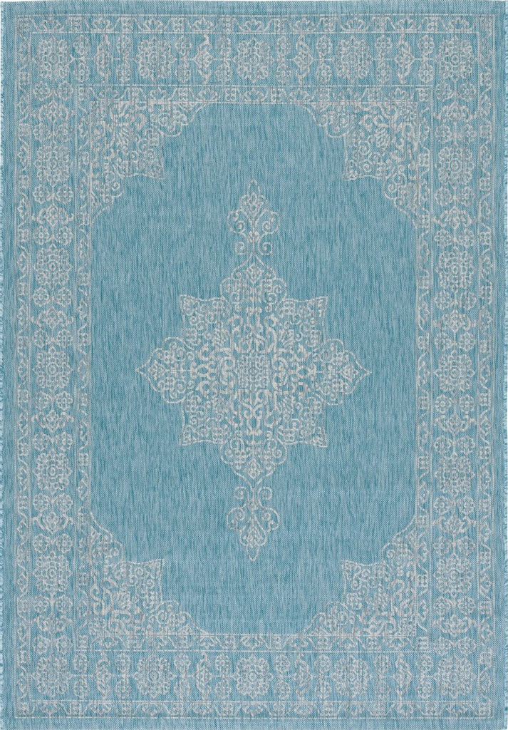 Safavieh Courtyard CY8232-37121 Aqua / Grey Area Rug main image