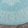 Safavieh Courtyard CY8232-37121 Aqua / Grey Area Rug Detail