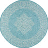 Safavieh Courtyard CY8232-37121 Aqua / Grey Area Rug Round