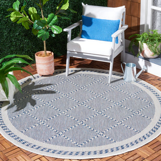 Safavieh Courtyard CY8234-534 Navy / Ivory Area Rug Room Scene