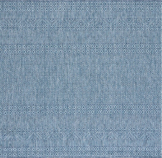 Safavieh Courtyard CY8235-39412 Aqua / Navy Area Rug Square