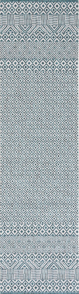 Safavieh Courtyard CY8235-53512 Ivory / Aqua Area Rug Runner