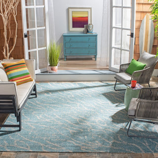 Safavieh Courtyard CY8382-37121 Aqua / Grey Area Rug Room Scene