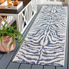 Safavieh Courtyard CY8444-53412 Ivory / Navy Area Rug Room Scene Feature