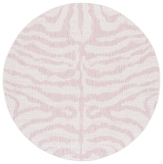 Safavieh Courtyard CY8444-56212 Ivory / Pink Area Rug Round