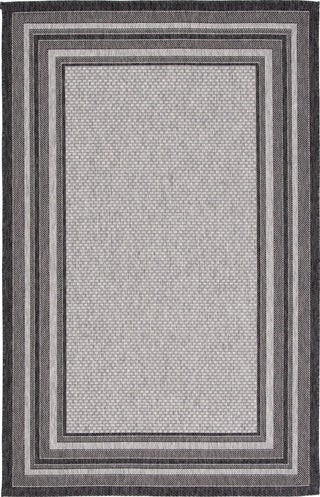 Safavieh Courtyard CY8475-37612 Light Grey / Black Area Rug Main