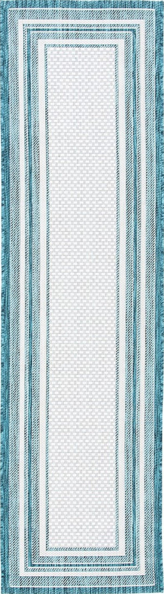 Safavieh Courtyard CY8475-53512 Ivory / Teal Area Rug Runner