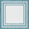 Safavieh Courtyard CY8475-53512 Ivory / Teal Area Rug Square