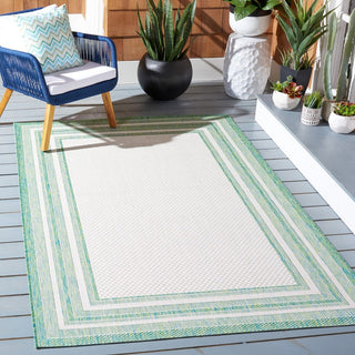 Safavieh Courtyard CY8475-55712 Ivory / Green Area Rug Room Scene Feature