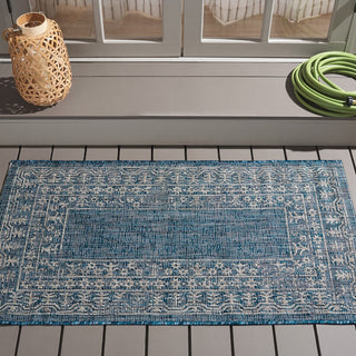 Safavieh Courtyard CY8482-36821 Navy / Grey Area Rug Room Scene Feature