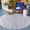 Safavieh Courtyard CY8505-53412 Ivory / Navy Area Rug Room Scene