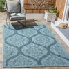 Safavieh Courtyard CY8511-38221 Blue / Grey Area Rug Room Scene Feature