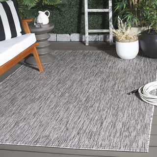 Safavieh Courtyard CY8520-59022 Light Grey / Dark Area Rug Room Scene Feature