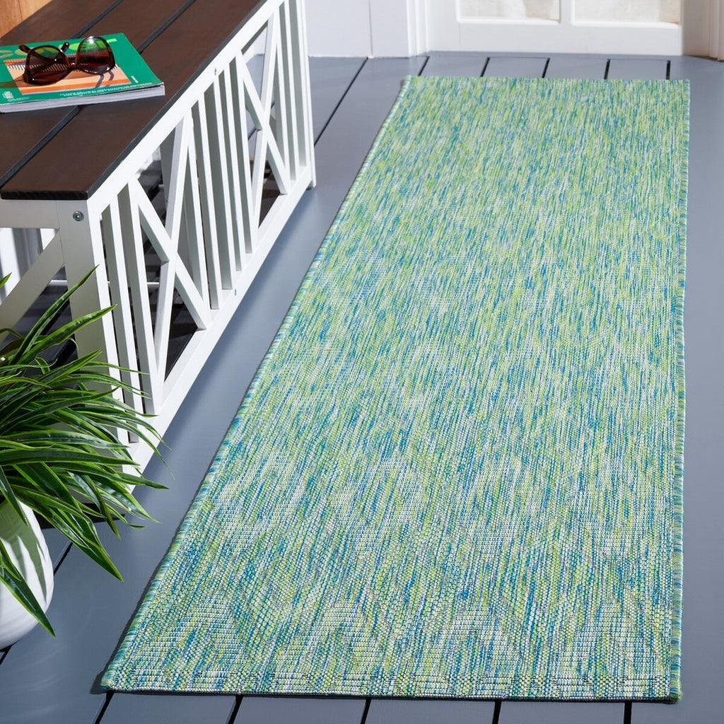 Safavieh Courtyard CY8522-55722 Green Area Rug Room Scene Feature