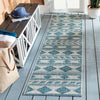 Safavieh Courtyard CY8529-37212 Grey / Teal Area Rug Room Scene Feature